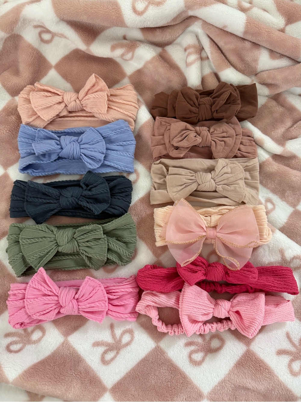 Kids Bow Headband Set - Assorted Colors